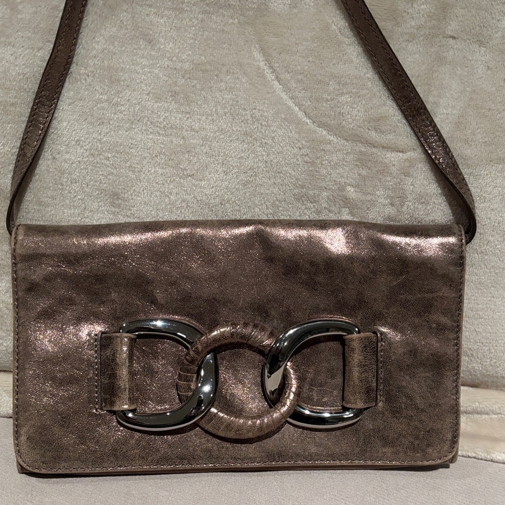 MICHAEL Michael Kors Metallic Brown Clutch